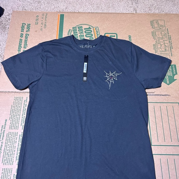 Vox Populi L Black Widow T-Shirt NWT - Picture 1 of 5